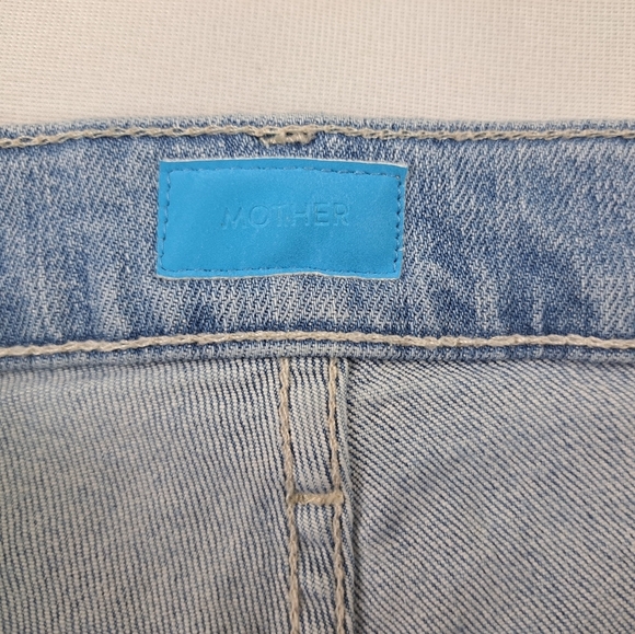 Mother The Tippy Top Insider Ankle Fray Jeans in Sippin' Sweet Tea Size 25 - Picture 4 of 13